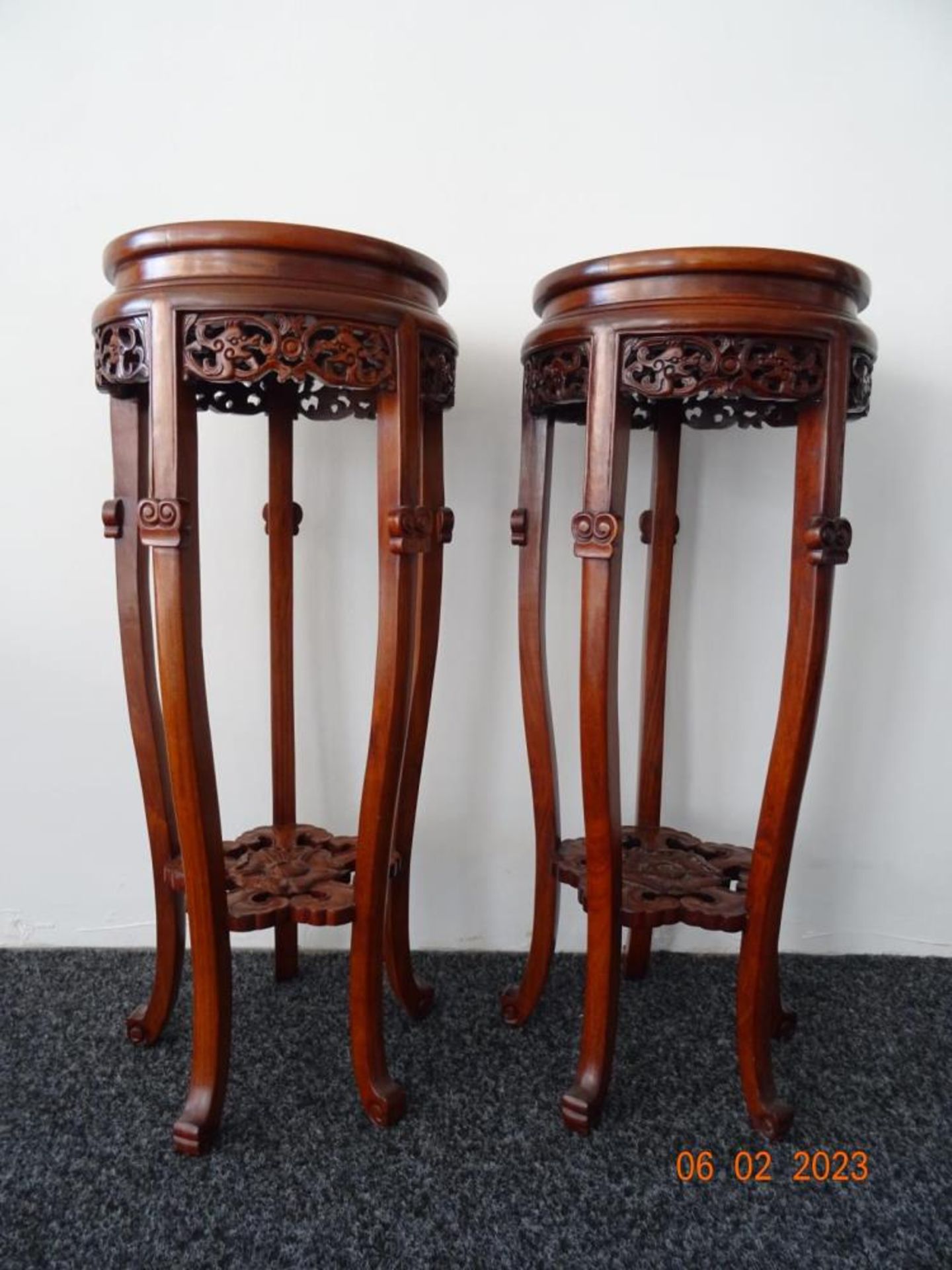 Two Iron wood stand