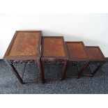 Four set Mahogany wooden stand