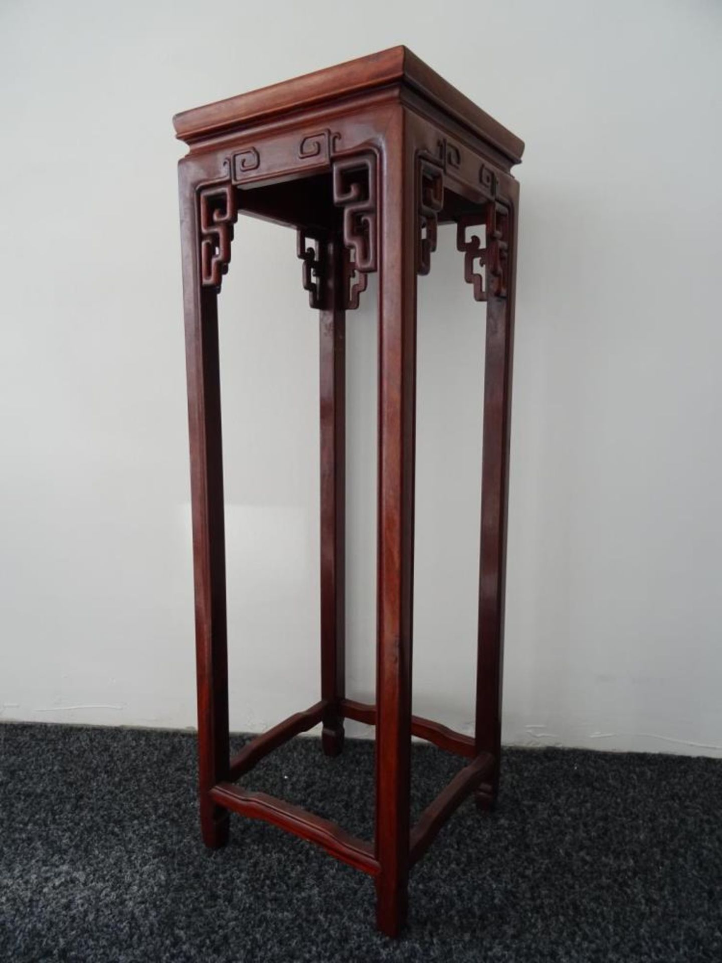 Mahogany wooden stand - Bild 2 aus 4