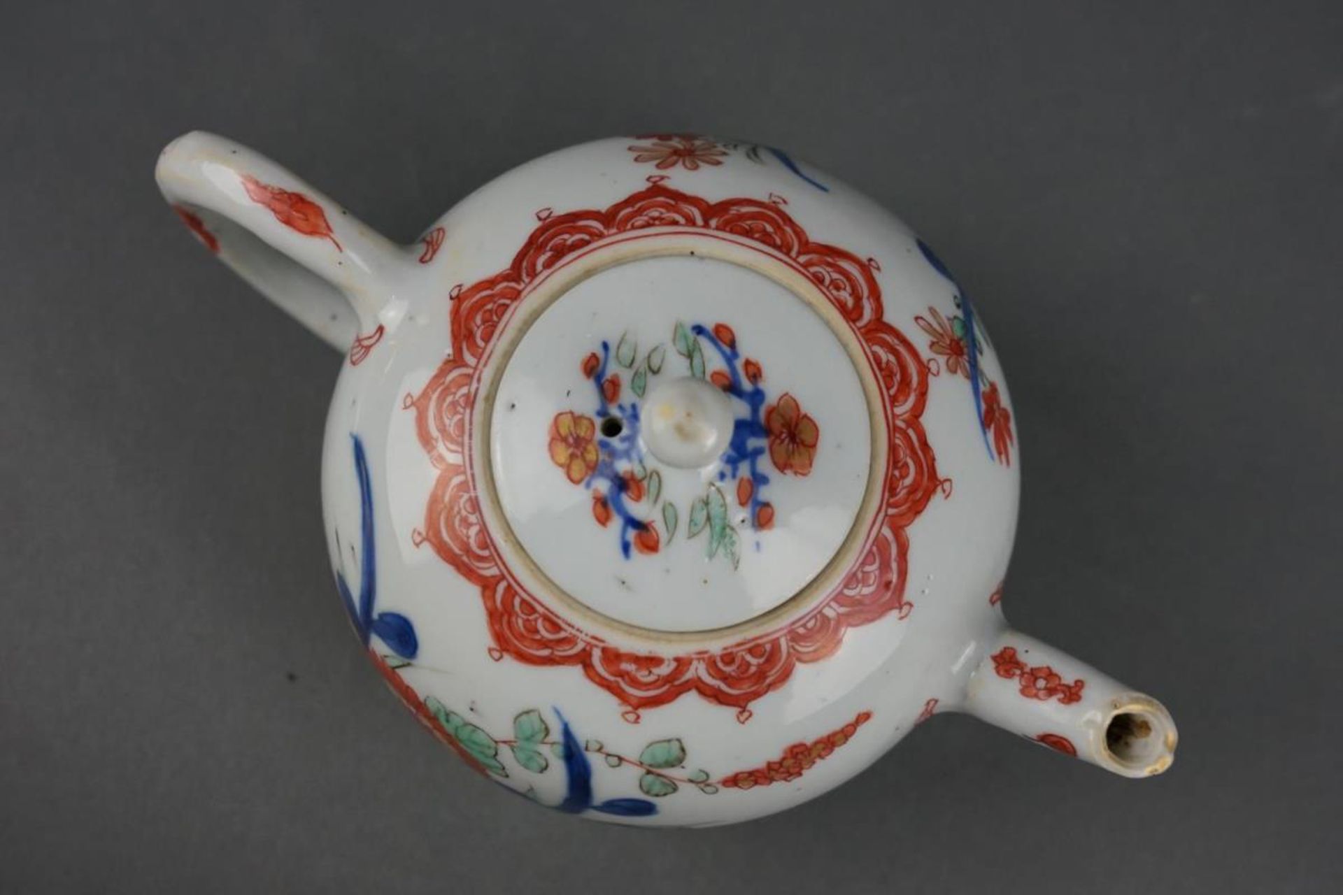 Porcelain Wucai teapot - Image 5 of 5