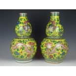 A pair wucai vases