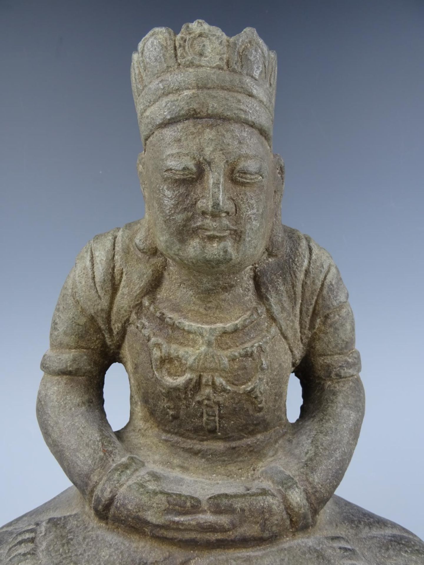 Stone sculpture buddha - Image 2 of 4