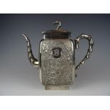 Silver teapot