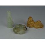 Three piece jade/stone