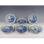 Six porcelain plates