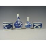 Four porcelain vases