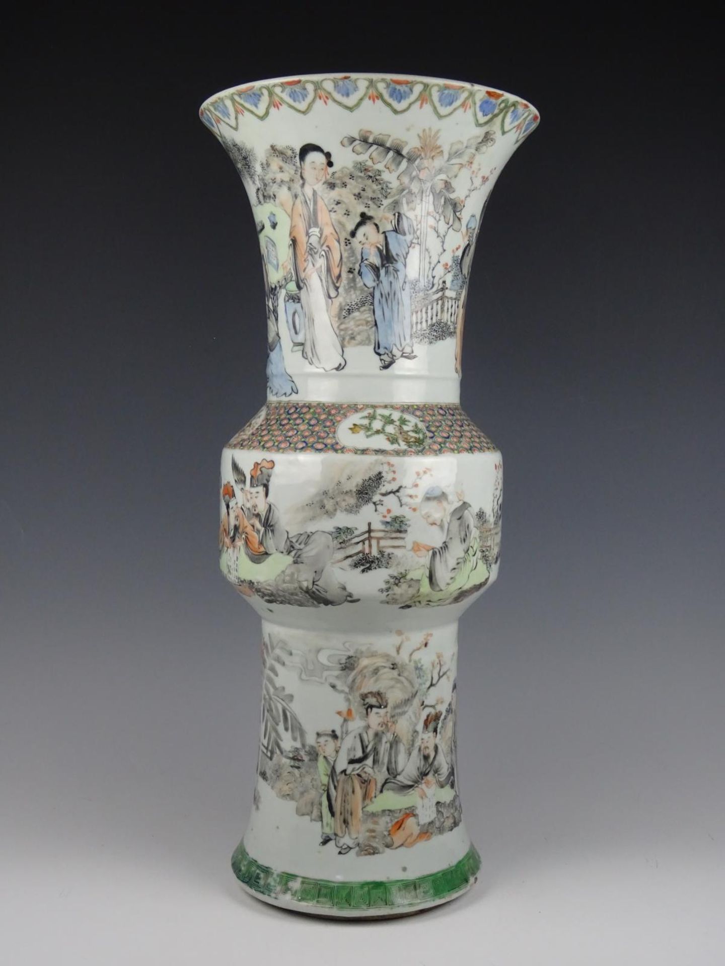 Porcelain Mocai vase - Image 2 of 5