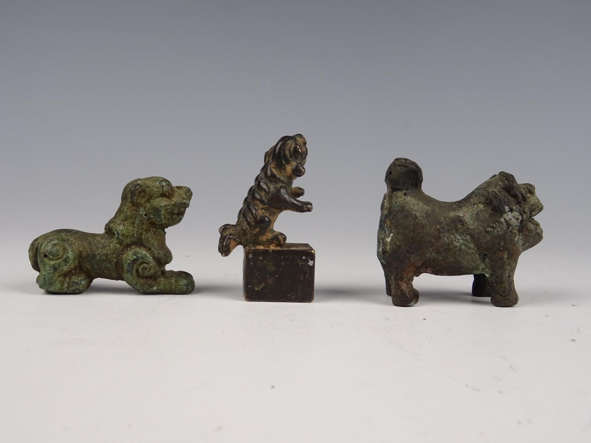 Three Bronze sculptures - Image 2 of 10