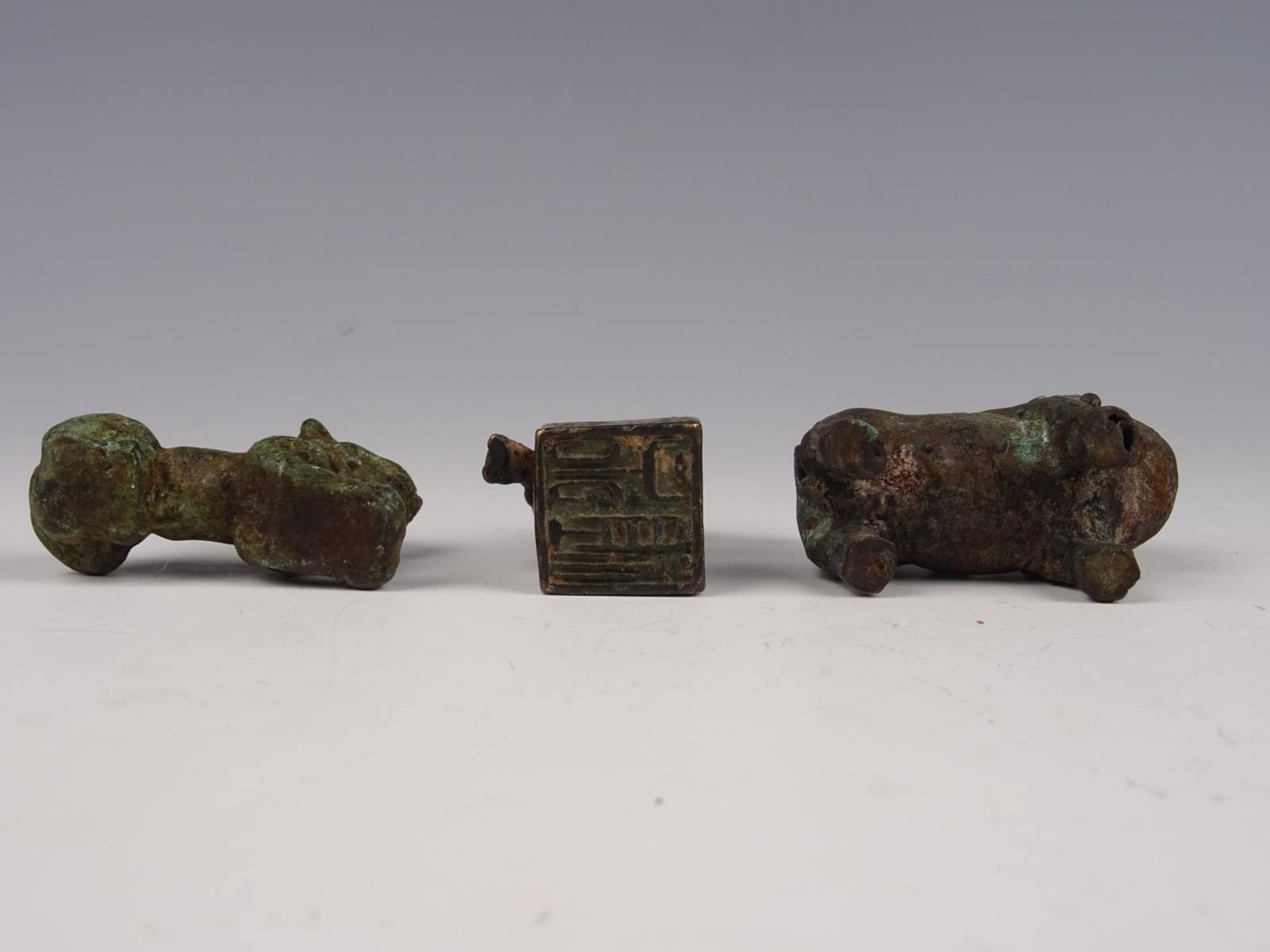 Three Bronze sculptures - Image 6 of 10