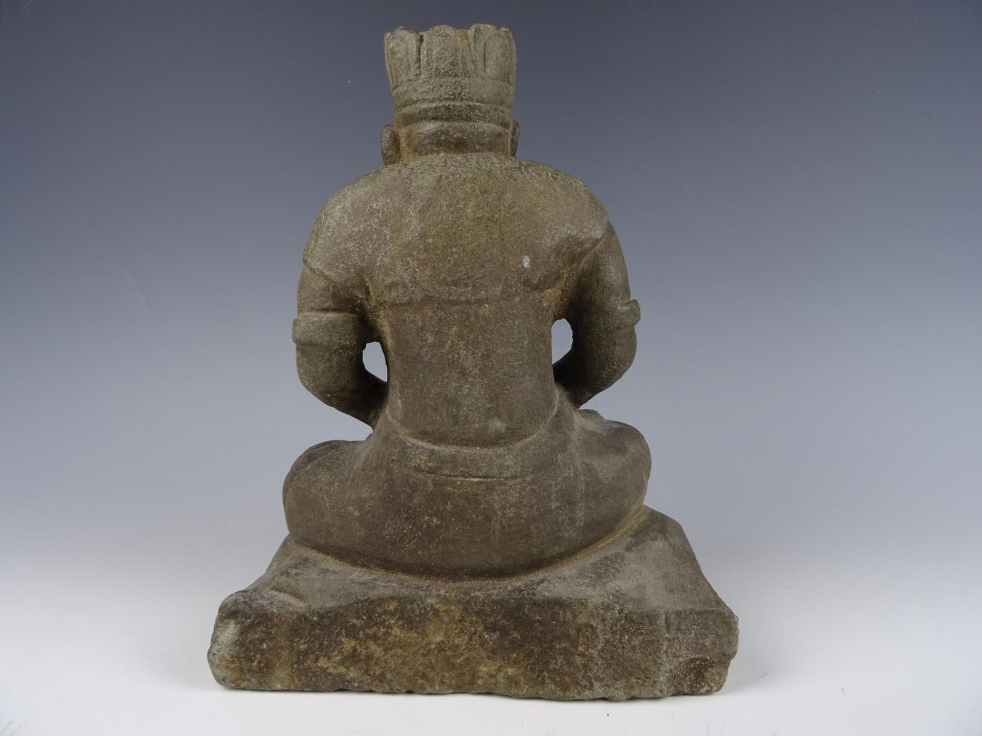 Stone sculpture buddha - Image 3 of 4
