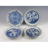 Four porcelain plates