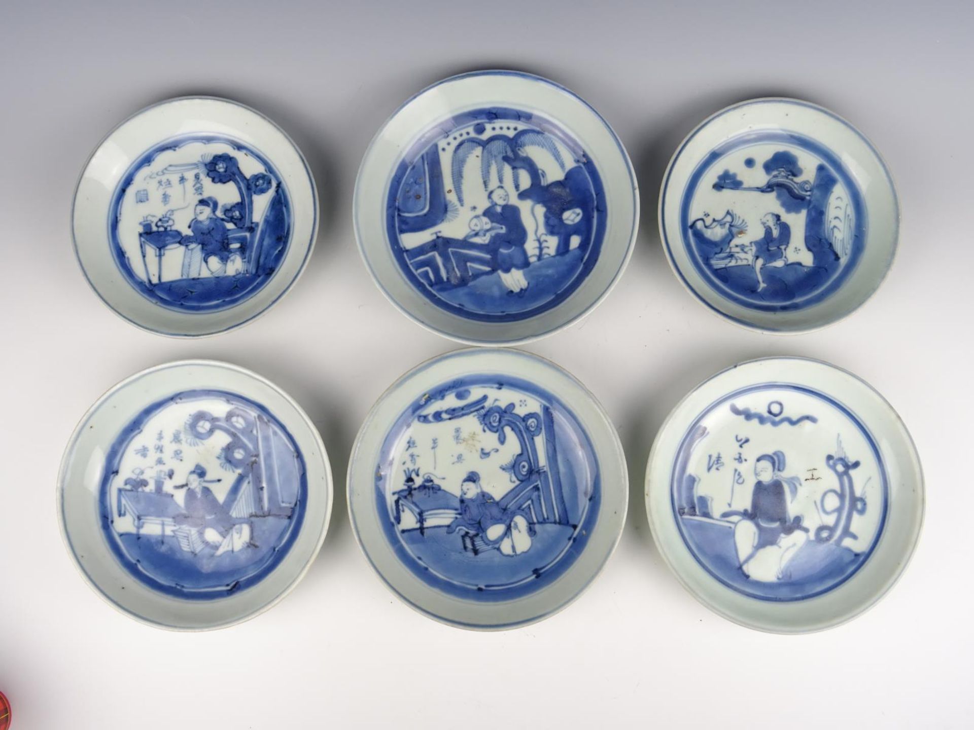 Six porcelain plates - Image 2 of 3