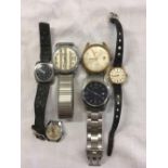 CARTON WITH MISC GENTS WATCHES INCL;