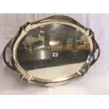 SILVER PLATED TRAY LARGE,