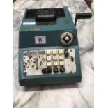 OLIVETTI VINTAGE ADDING MACHINE