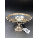 SILVER PEDESTAL DISH, 3.