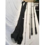 2 WELLING ANGLING CUSTOM CARP RODS IN BAGS