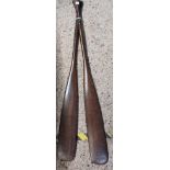 PAIR OF WOODEN CANOE PADDLES