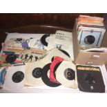 QTY OF 45 RPM RECORDS, INCL; BEATLES,