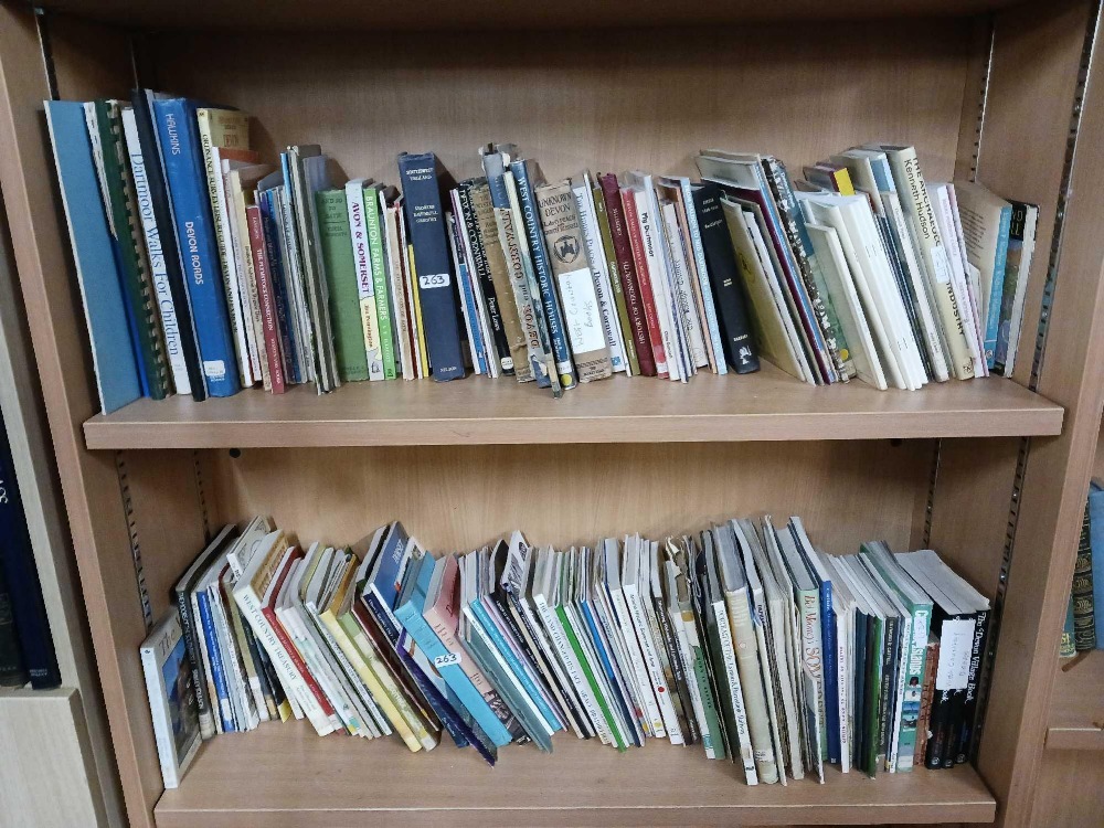 3 SHELVES OF MIXED HARDBACK BOOKS & PAMPHLETS OF THE SOUTH WEST