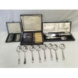 3 BOXED SETS CUTLERY & SPOONS