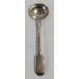 A VICTORIAN EXETER SILVER SALT SPOON,