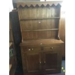 PINE DRESSER WITH BRASS KNOBS