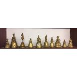 QTY OF NOVELTY BRASS TABLE BELLS