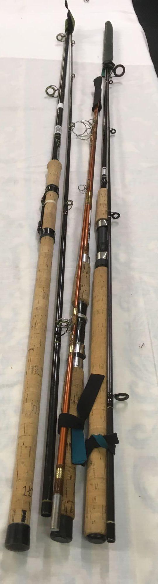 3 FISHING RODS, SHAKESPEARE DIAMOND 13017 ROD,