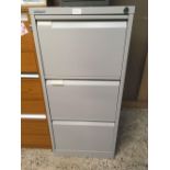 BISLEY 3 DRAWER METAL CABINET