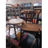 3 PENNY CHAIRS & 3 BENTWOOD CHAIRS