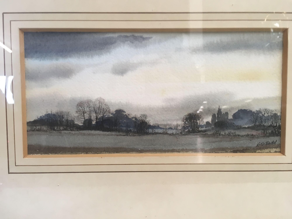 KENNETH STANLEY TADD; EXTENSIVE ENGLISH WINTER LANDSCAPE, IN GOOD GILT FRAME, SIGNED, - Image 2 of 4