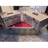 3 ALUMINIUM PIGEON CARRIER BOXES