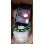 COIL OF 2 CORE FLEX WHITE CABLE, APPROX 50 MTRS,