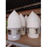 5 PLASTIC PIGEON FEEDER WATER POTS