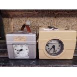 2 PIGEON RACING CLOCKS, 1 BY BENZING & 1 BY STB, 1 WITH KEY,