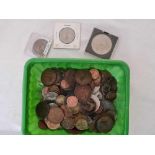 A TUB OF IRISH & OTHER COINS