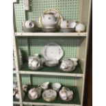 A PARAGON ATHENA PART TEA SET, A PARAGON BRIDAL ROSE TEA SET,