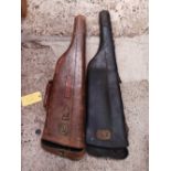 2 LEG OF MUTTON GUN CASES A/F