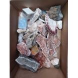 CARTON OF MISC ROUGH STONES