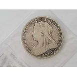 A VICTORIAN SILVER FLORIN 1900