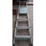 3 ALUMINUM STEP LADDERS,