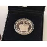 THE ROYAL MINT 2015, THE LONGEST REIGNING MONARCH UK £5 PIEDFORT SILVER PROOF COIN 56.56 OF 0.