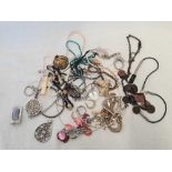 TUB OF BRACELETS, NECKLACES,