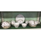 SHELF OF DUCHESS TEA WARE