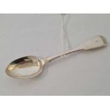 AN EXETER VICTORIAN SILVER SPOON,