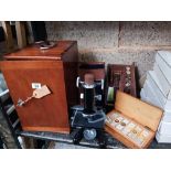 BOXED BECK MODEL 47 MICROSCOPE,