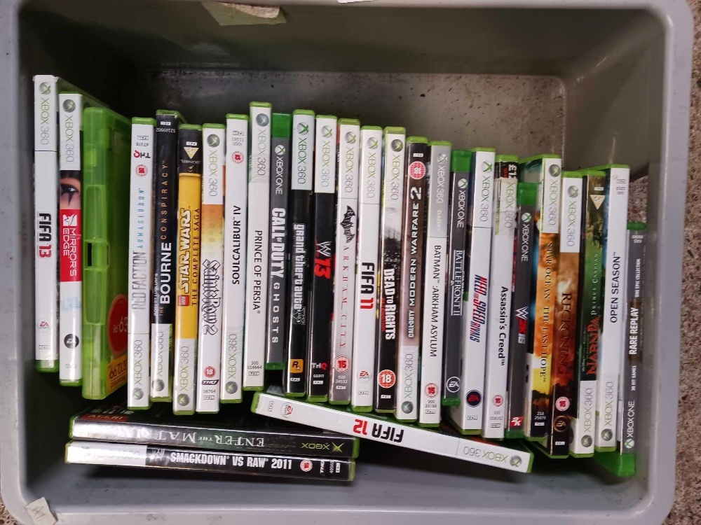 CARTON OF XBOX GAMES