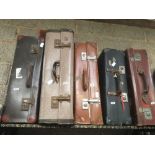 5 VINTAGE SUITCASES