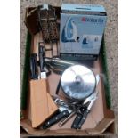 CARTON WITH KNIFE BLOCK, MISC OTHER KNIVES,